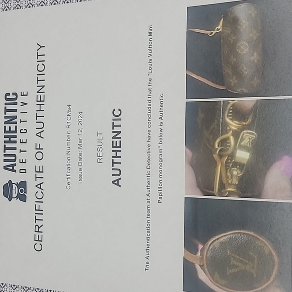 COPY - Louis Vuitton mini Papillion with unbranded charm abd COA - Picture 12 of 12